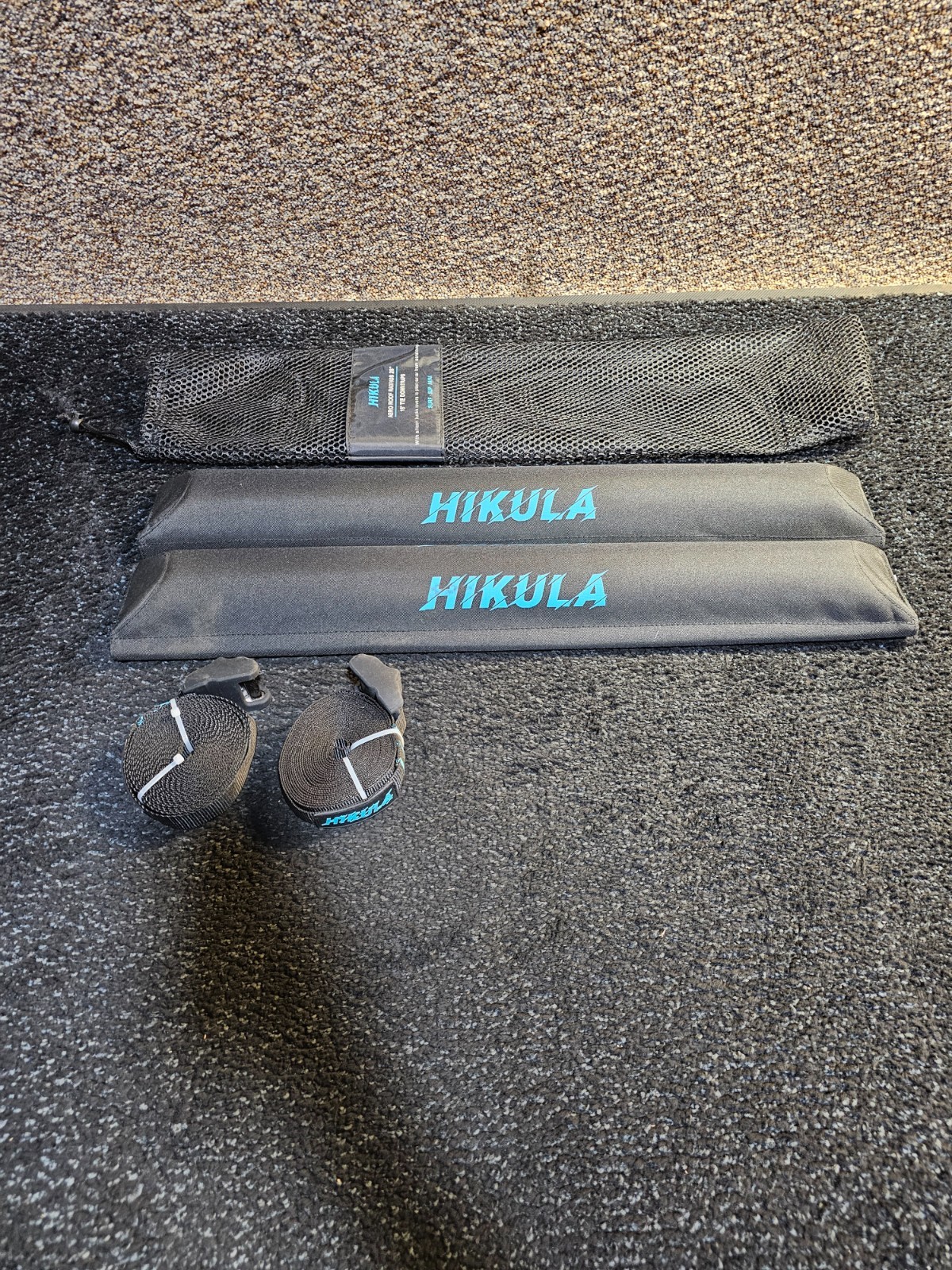 (QTY 2)Hikula 28″ Soft Aero Roof Rack Pads w/2 Scratch Resistant Buckle Tie Down