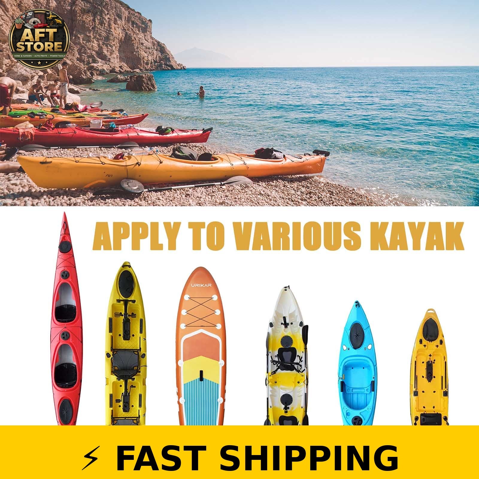 Frelaxy 420D Kayak Cover – Waterproof, Heavy Duty for 9.8-13.5ft
