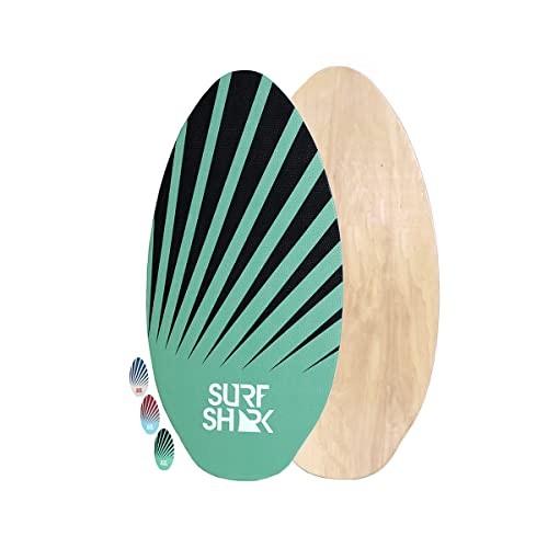 35 to 41 inch Deluxe Wood SkimBoards w/ EVA Traction Grip 35 inch Surf Shark TE