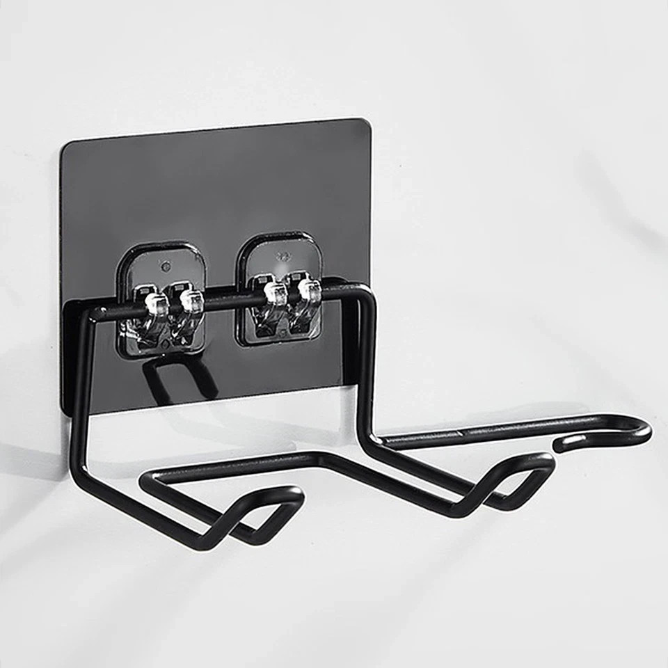 Bathroom Wall Mounted Hair Dryer Holder Hairdryer Storage
