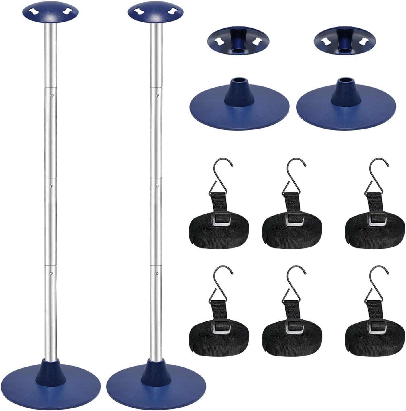 2 Pack Boat Cover Support Poles Height Adjustable Support System