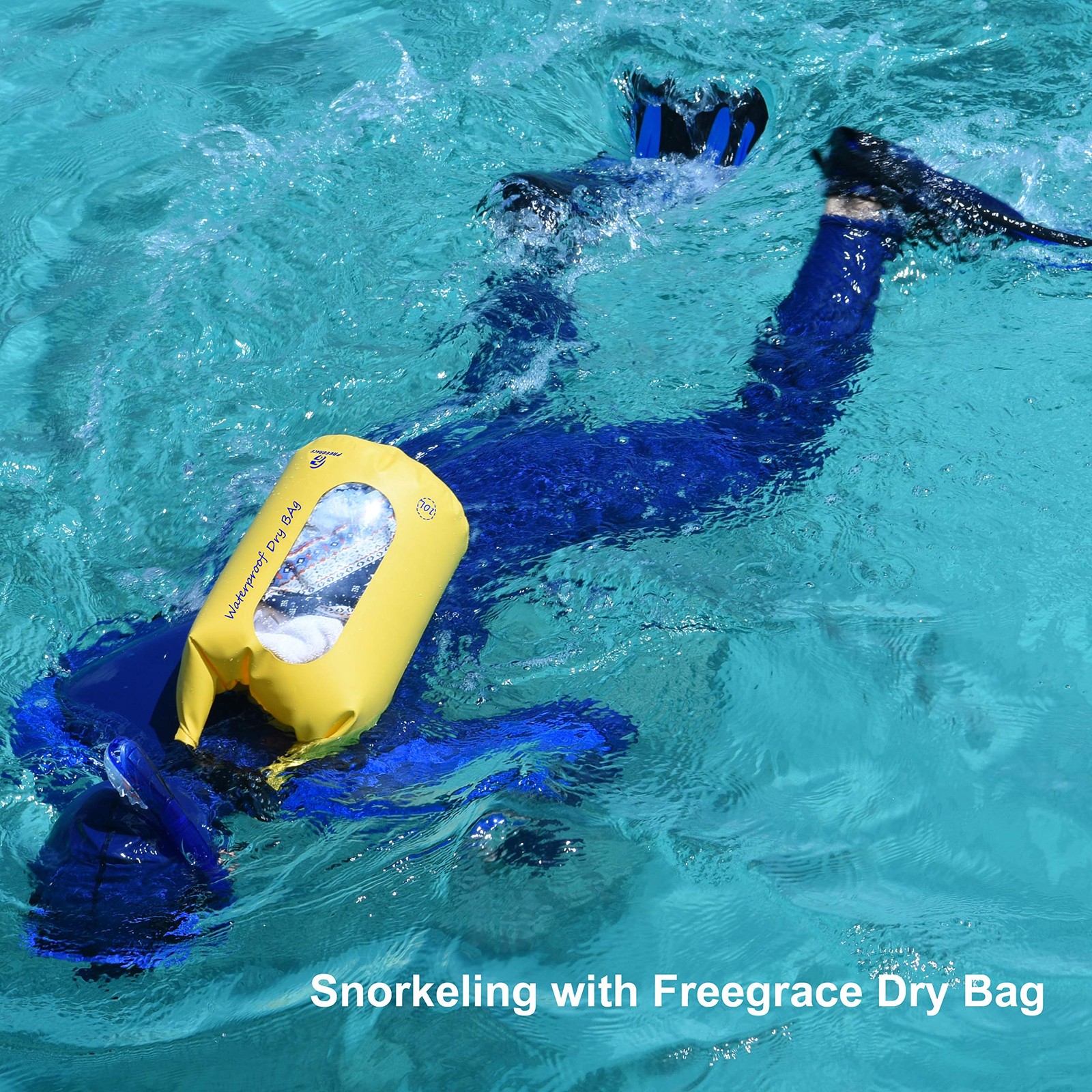Waterproof Dry Bag Set of 3 – Submersible Dry Sack with Double Zip Lock Seals…