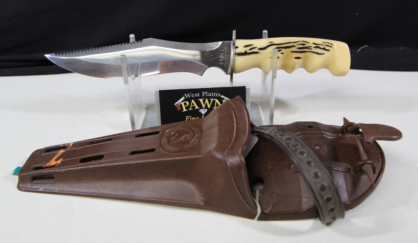 Vintage Italy ScubaPro Diving Scuba Knife #11443 w/ Sheath (07RL26EB)