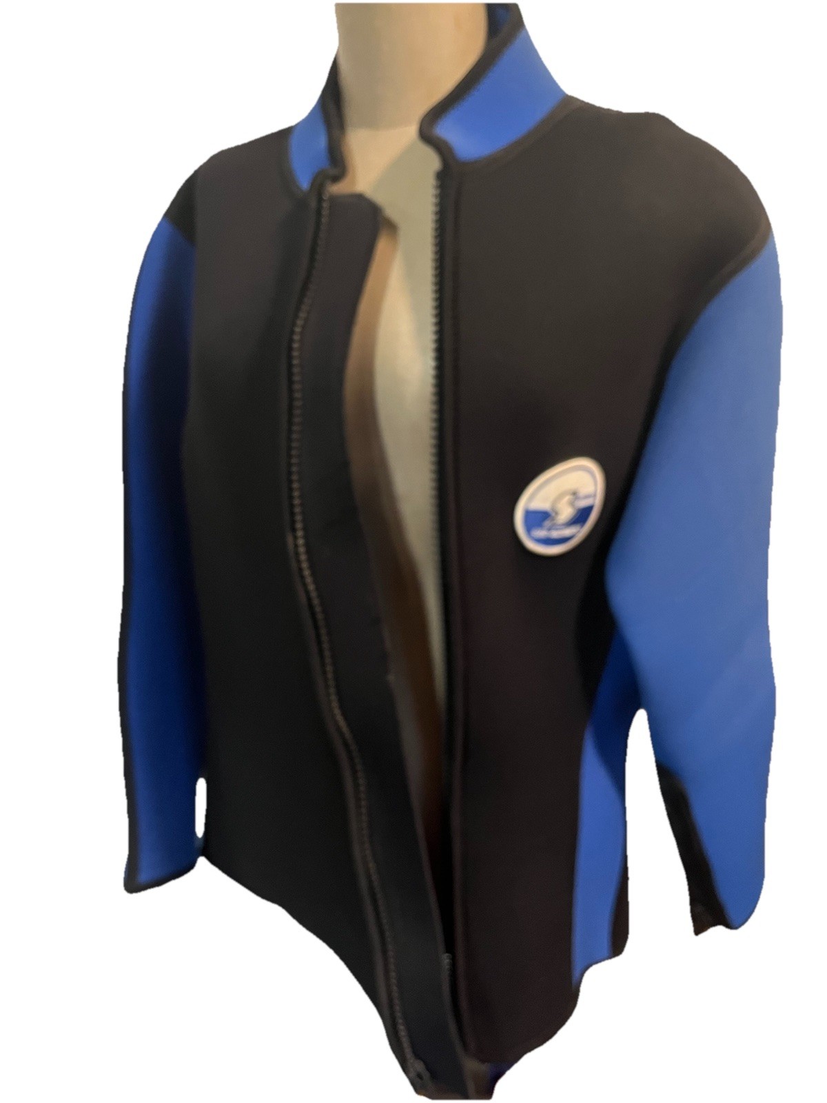 SAS Sub-Aquatic Men’s Black & Blue Wet Suit Scuba Top 1-Piece Sz XXL