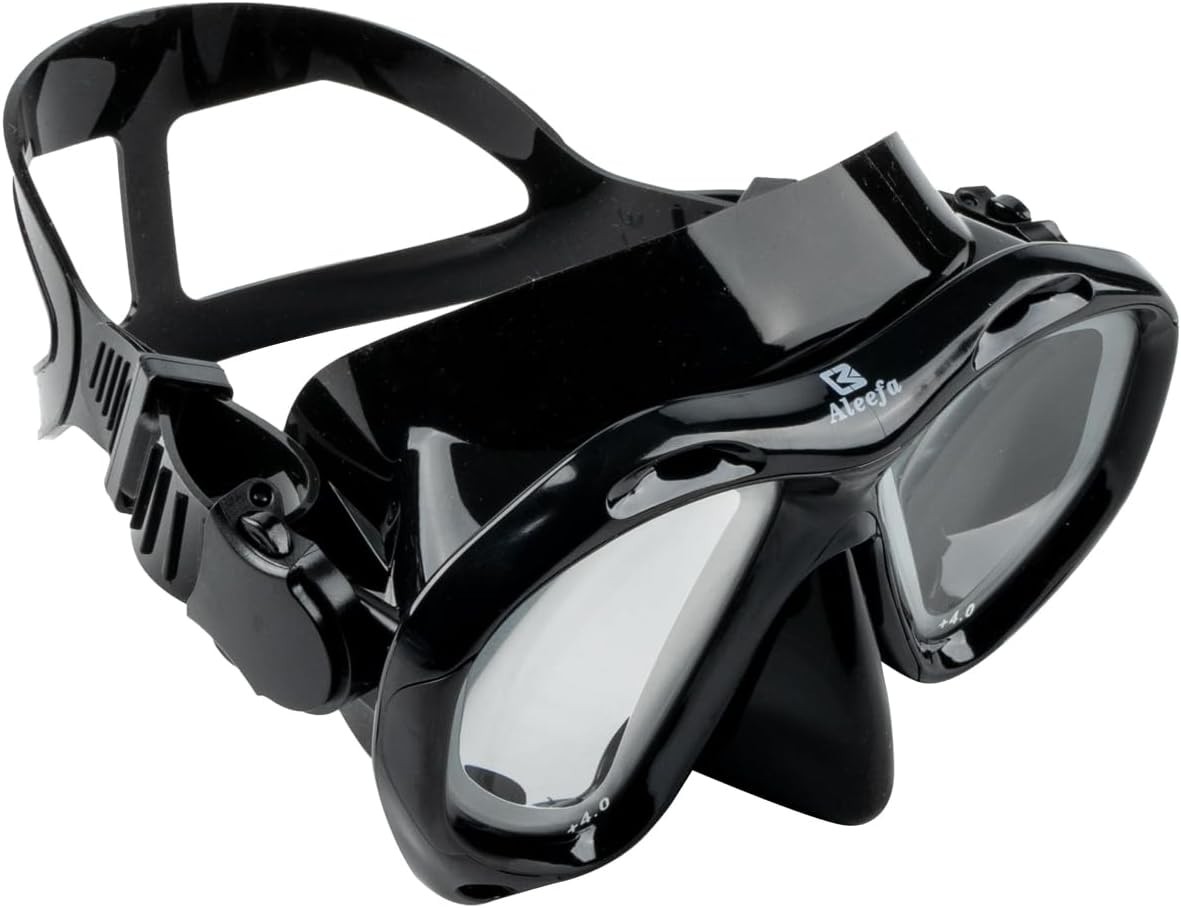 Hyperopia Diving Mask, +2.0 to +5.0 Farsighted Presbyopia Snorkel Mask, Tempe…