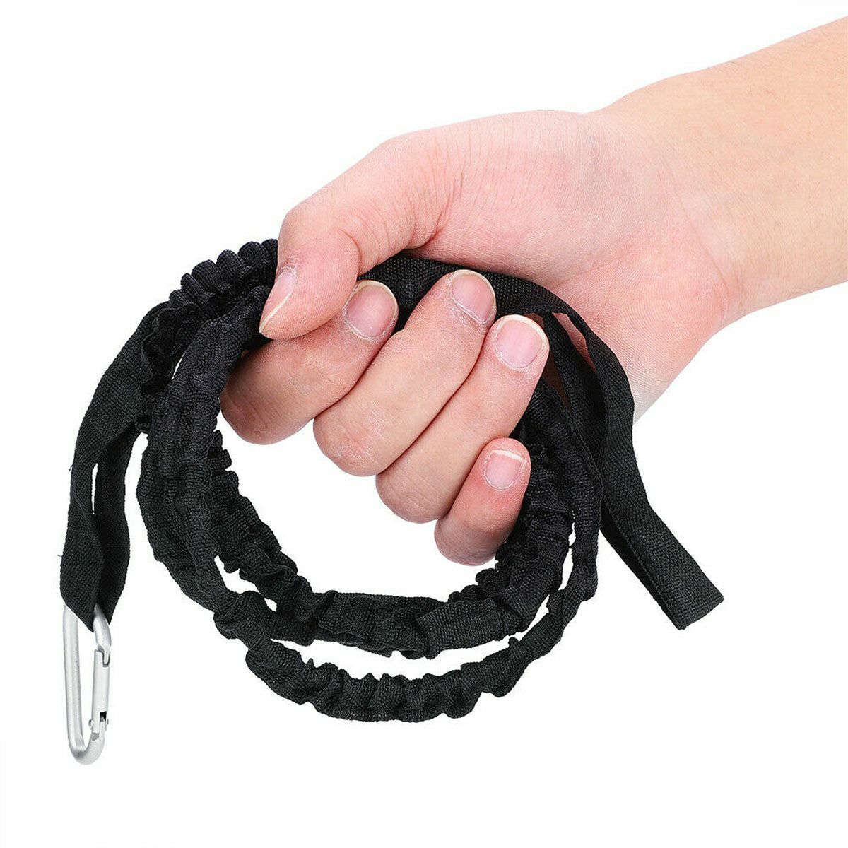 2/4pc Elastic Paddle Fishing Leash Safety Rod Coiled Lanyard For Kayak Canoe Oar
