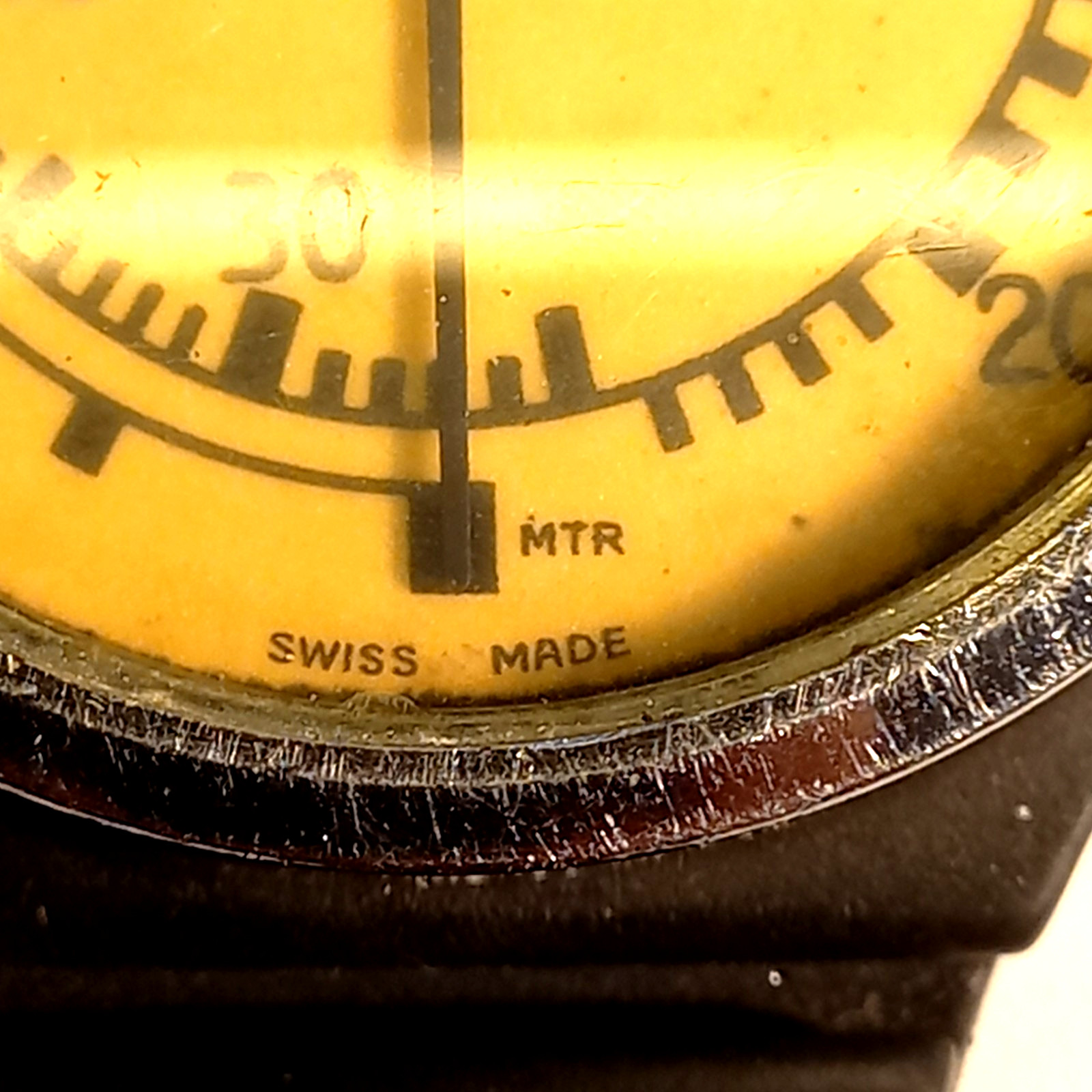 VTG 70s Swiss UWATEC Wrist Depth Gauge & BOTTOM TIMER Princeton Tectonics USA