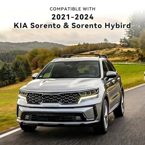 300Lbs Lockable Roof Rack Cross Bars Compatible with For 2021-2026 Kia Sorento