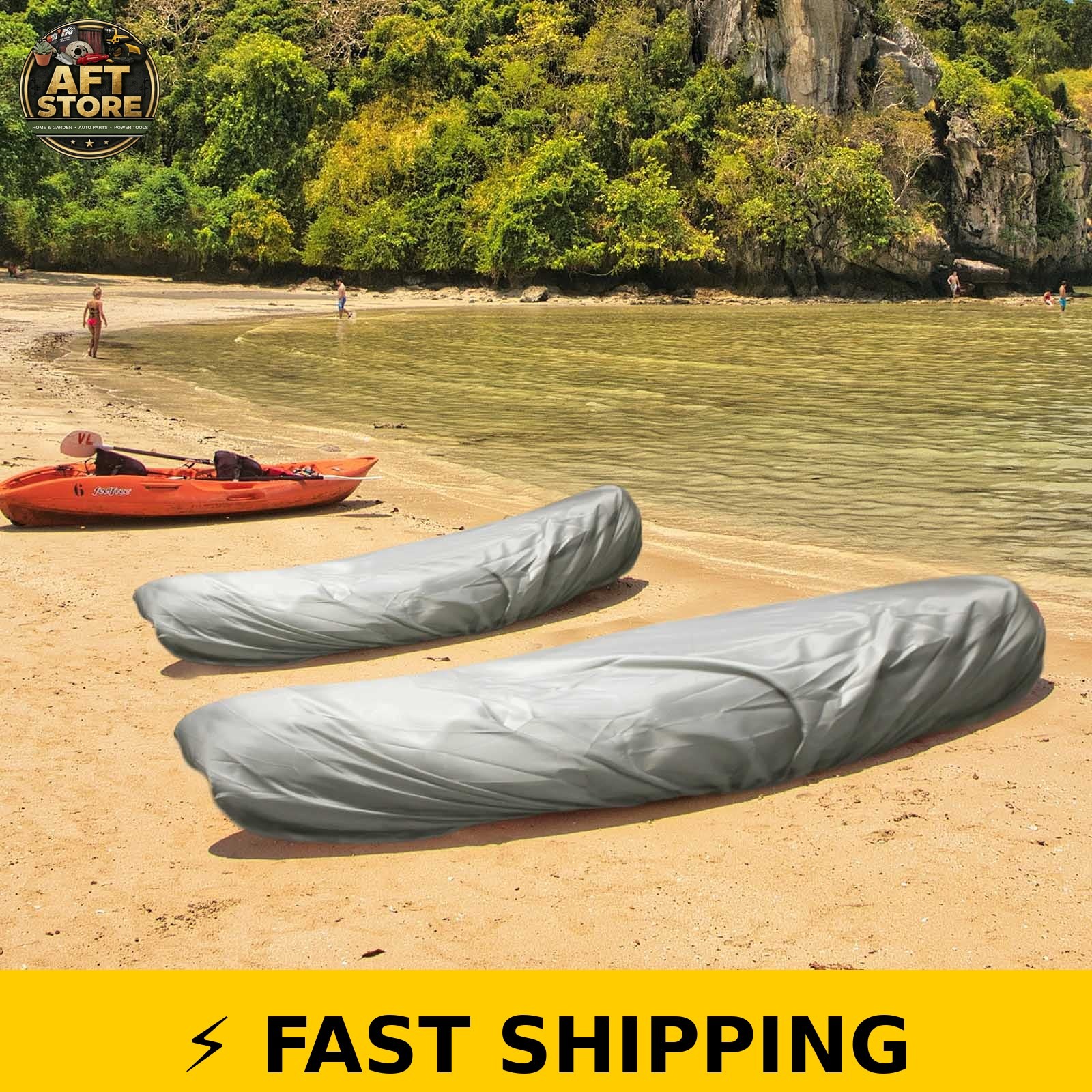 Frelaxy 420D Kayak Cover – Waterproof, Heavy Duty for 9.8-13.5ft