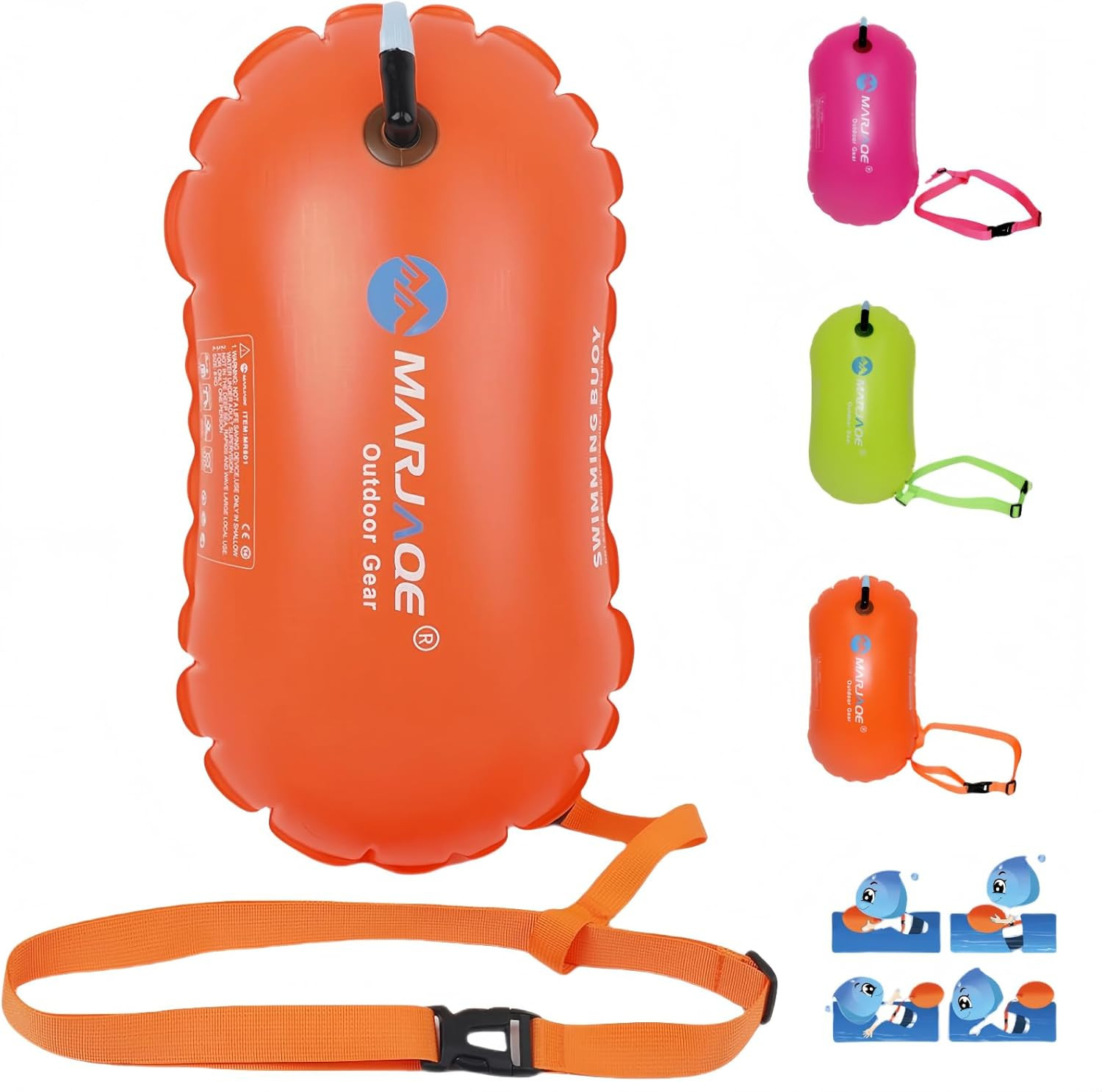 Swim Buoy – Pull Buoy for Open Water,Lightweight and Brightly Colored