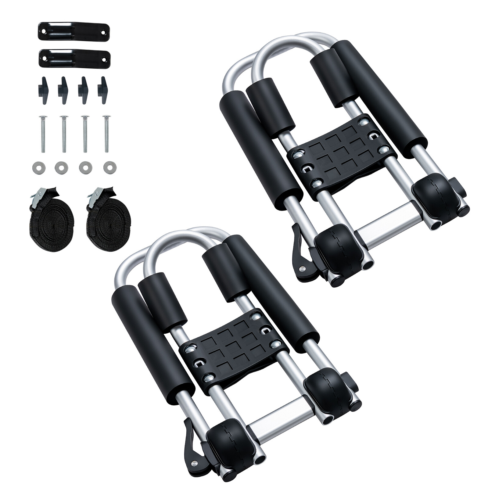Goplus Folding J-Bar Kayak Roof Rack Universal Kayak Rack for Canoe Surfboard