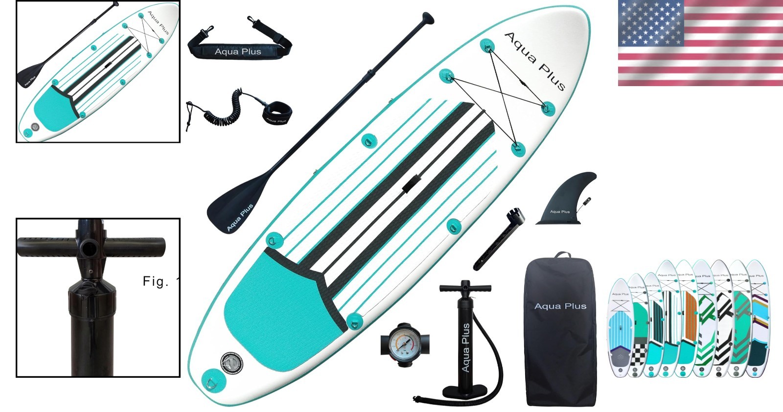 11ft Graffiti White Inflatable Paddle Board Package