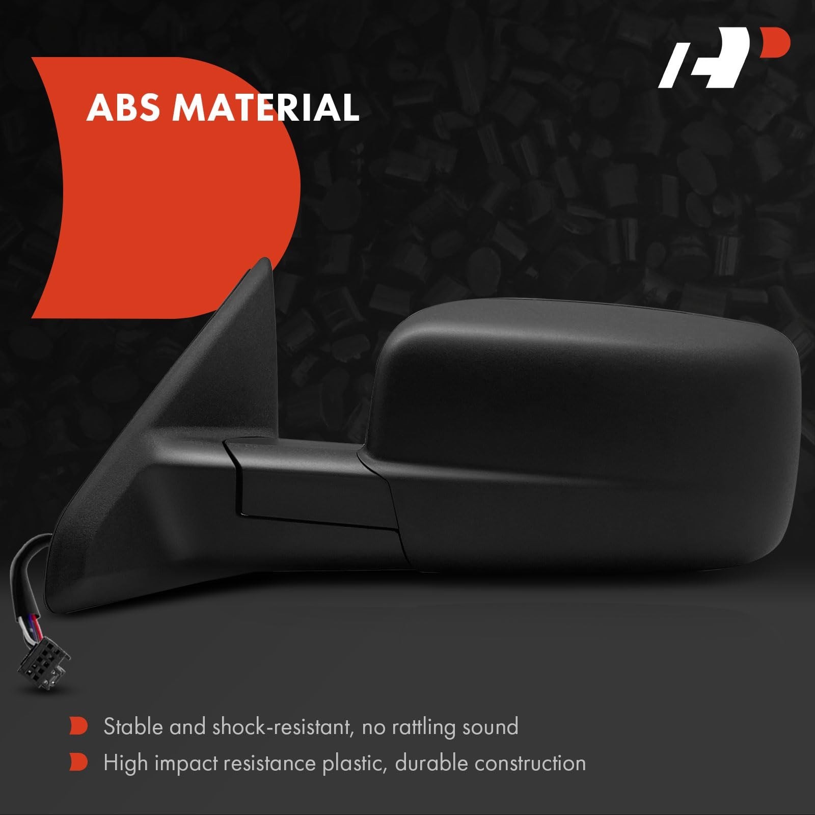 A-Premium Driver Side Power Door Mirror – Compatible with Ram 1500 2014-2018,…