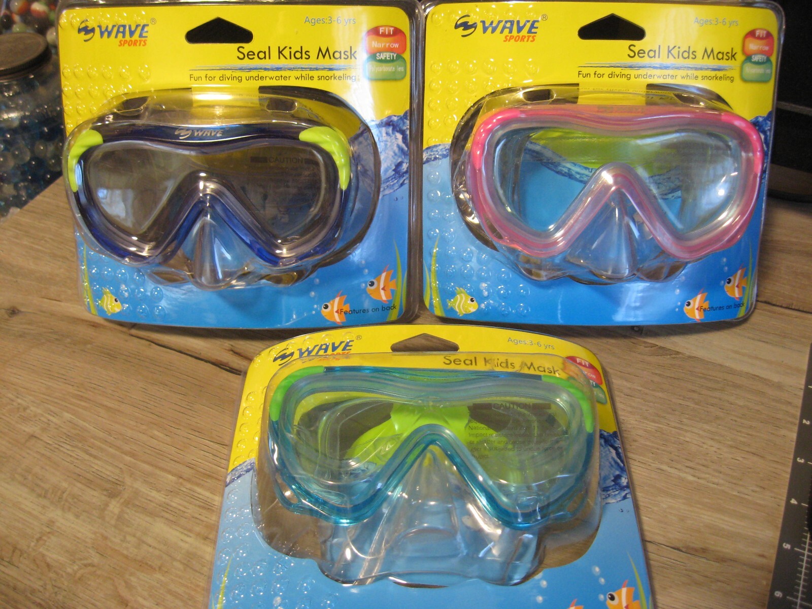 Child’s Wave Sports Seal Kids Swim Snorkel Mask Ages 3-6 Choose Colors