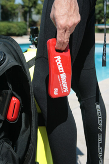 Pocket Weights Scuba Weight 9lb Single. Free USPS Priority Shipping.