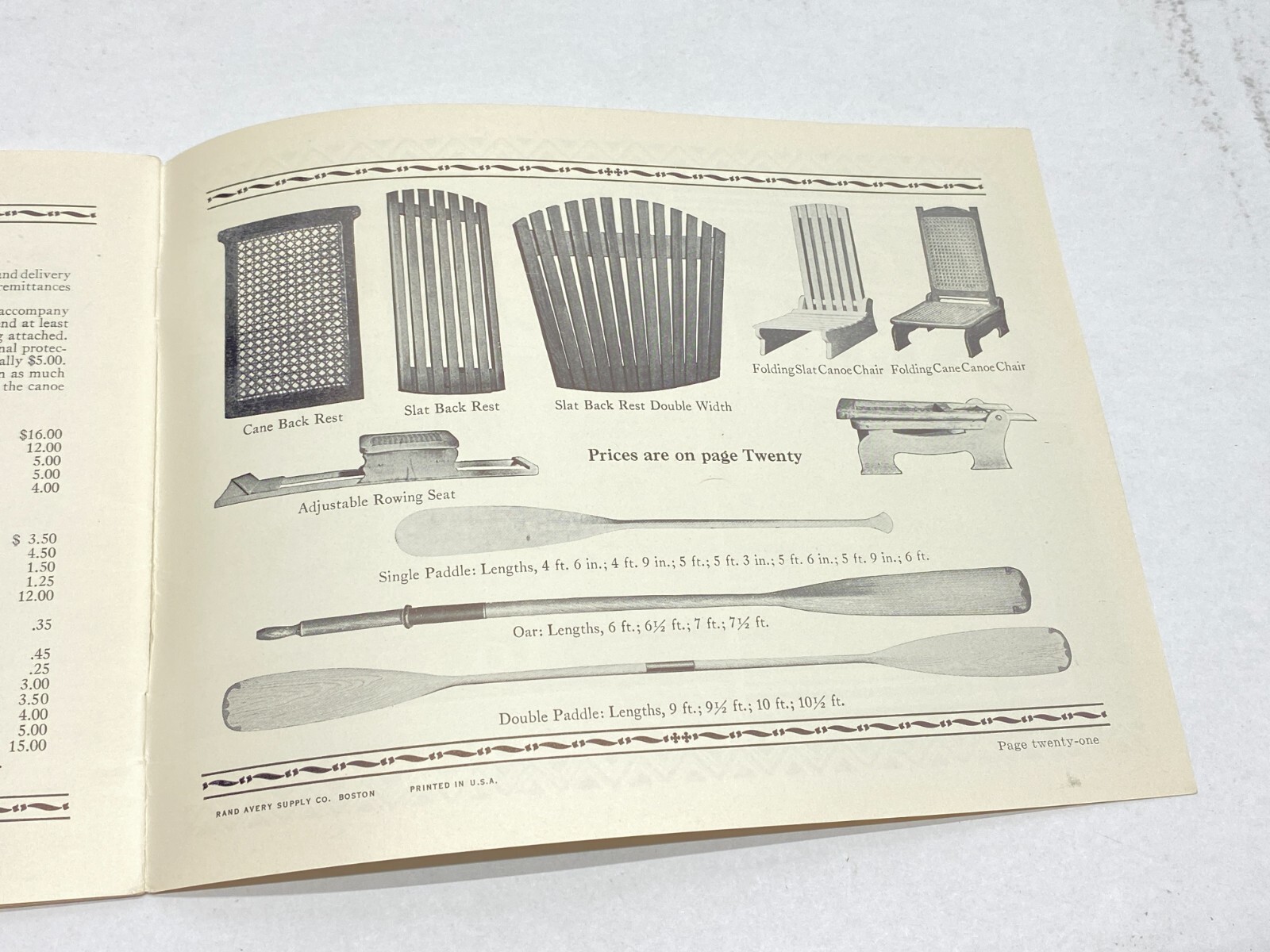 1932 Carleton Canoe Catalog / Booklet w Graphic Cover Old Town MAINE ME Paddles