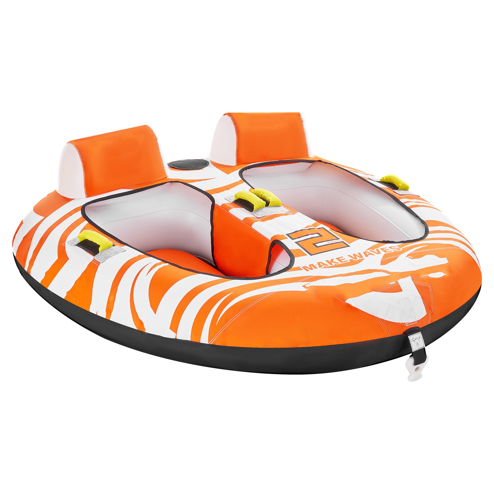 Uimoso Towable Tubes for Boating 2-Person Inflatable Boat w/2 Cockpits&Backrests
