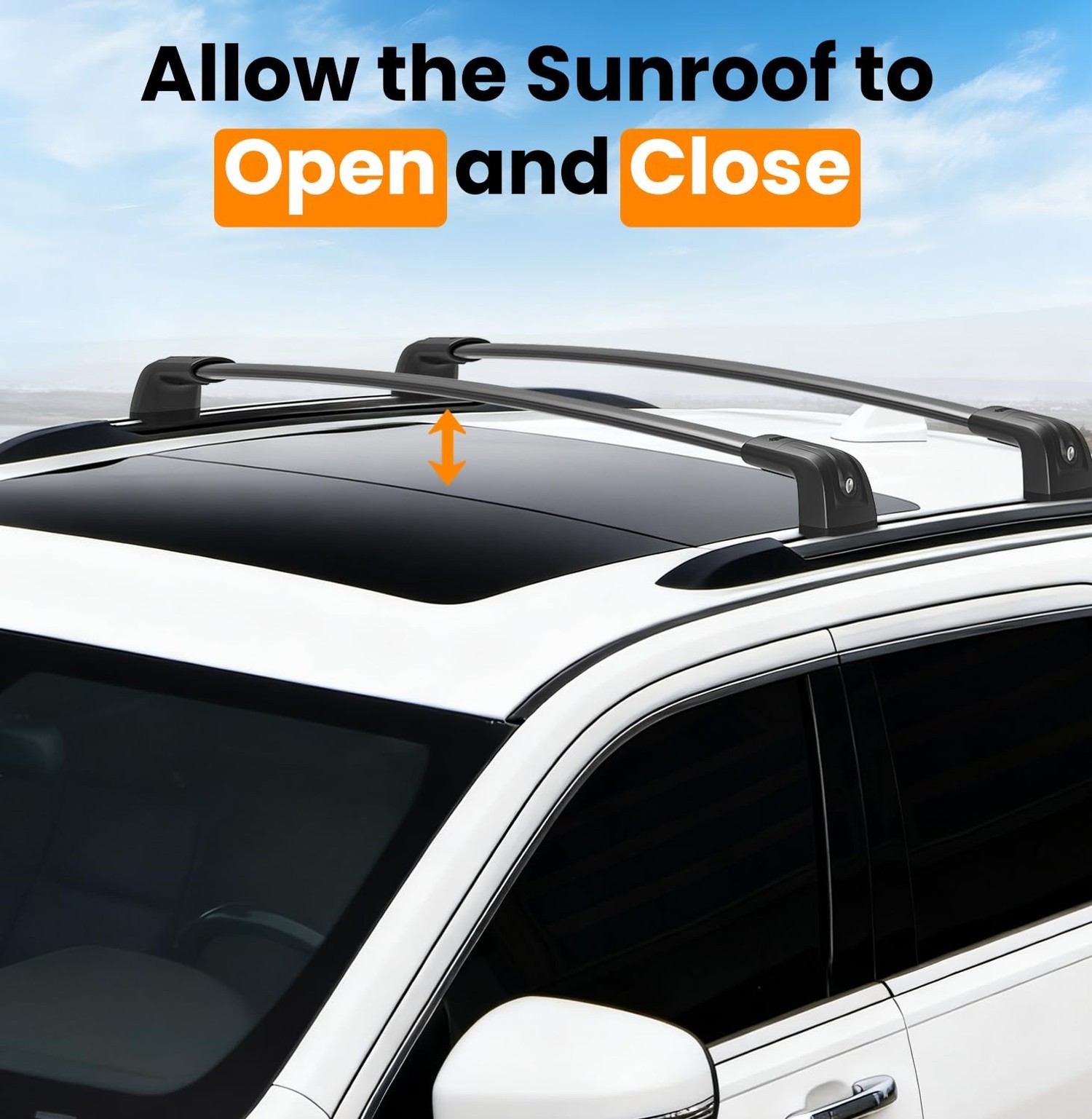 300lbs Roof Rack Cross Bars Compatible with Jeep Grand Cherokee 2011-2021 wit…