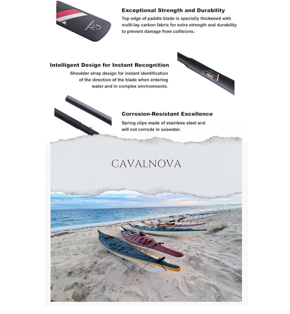 CAVALNOVA Greenland Paddle 220cm/86.6 in, 590g /1.3 lb Extremely Lightweight…