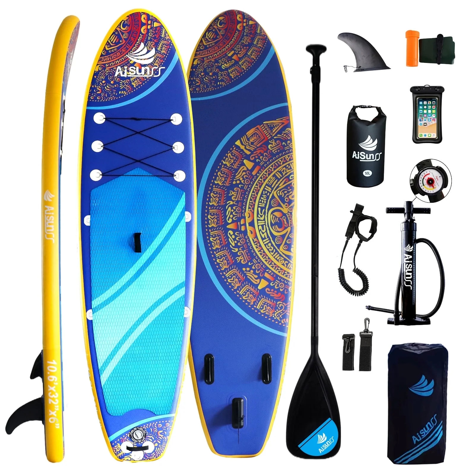 Inflatable Stand up Paddle Board, 10.6Ft SUP Paddleboard with Premium SUP Access