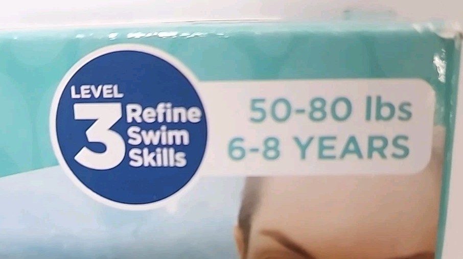 Aqua Swim School Level3 Refine Swim Skills Fabric Arm Floats 6-8 Years 50-80 Lbs