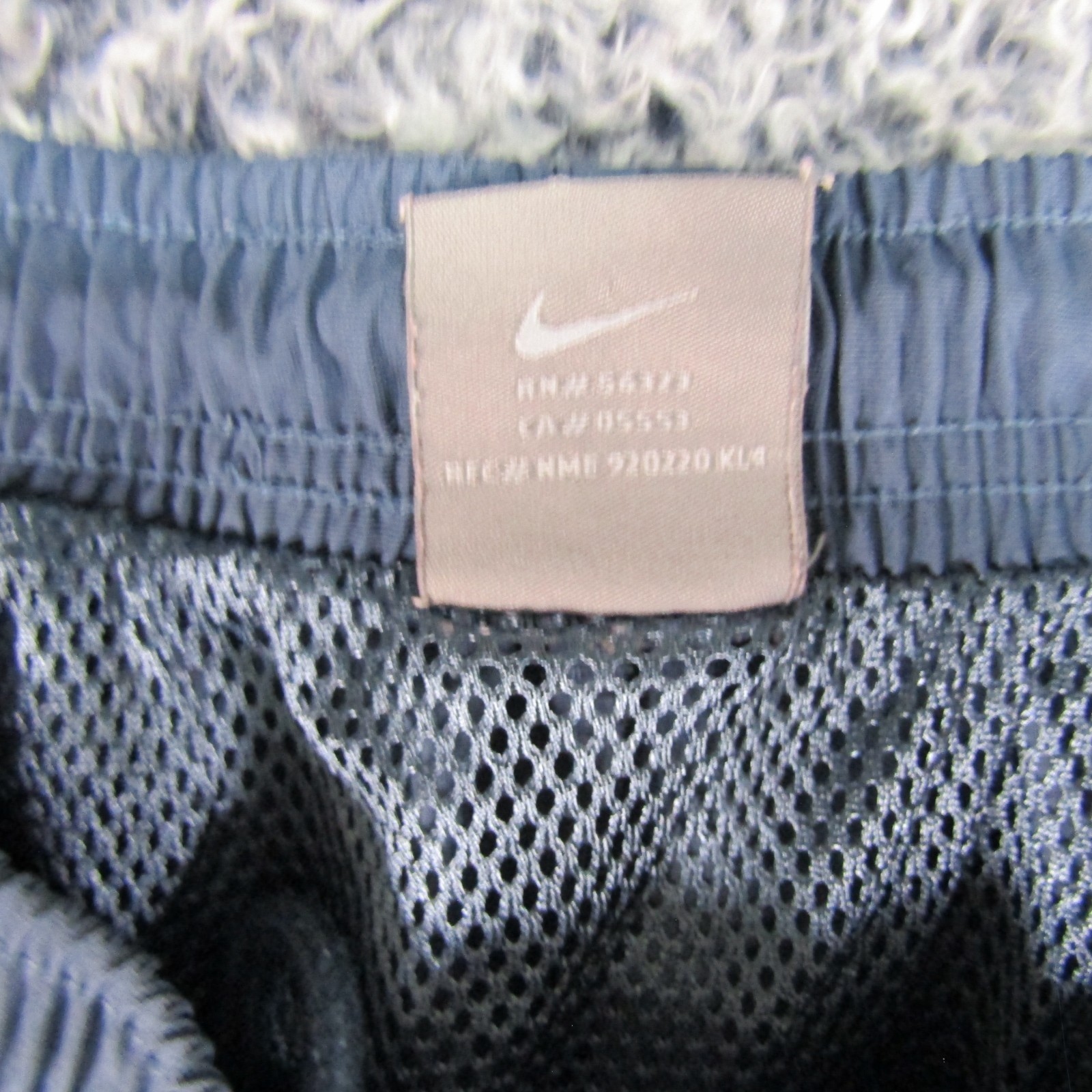 Nike Mens Swim Trunks Shorts GrayBlue Drawstring Pockets Casual Activewear Large