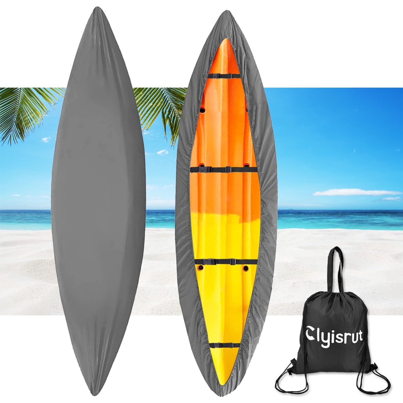 Waterproof Kayak Cover 10-16FT – UV Protection, Outdoor Storage, Canoe Accessori