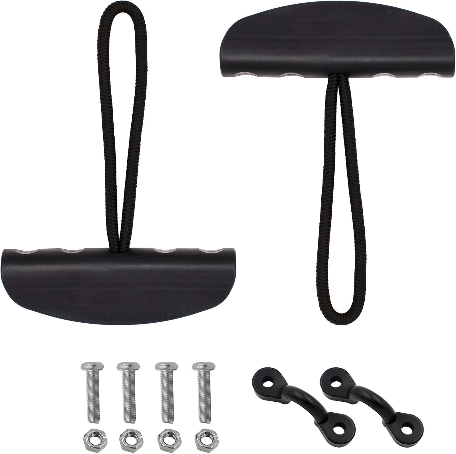 2-Piece Kayak Carry Handle Set with Heavy-Duty Braided Cord & Fasteners