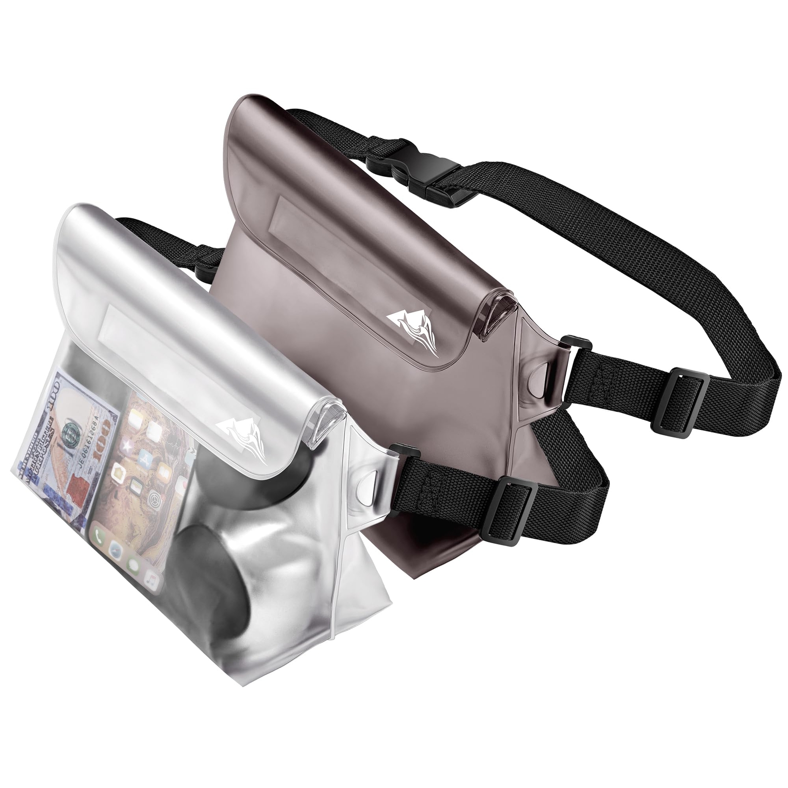 2/3/4 Pack Waterproof Pouch With Waist Strap Screen Touchable Dry Bag With Adjus