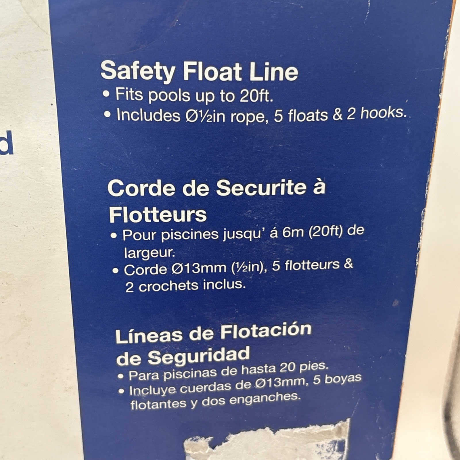 NEW 16-20 ft Swimming Pool STYLE Safety Divider Rope Float Buoy Shallow End Line