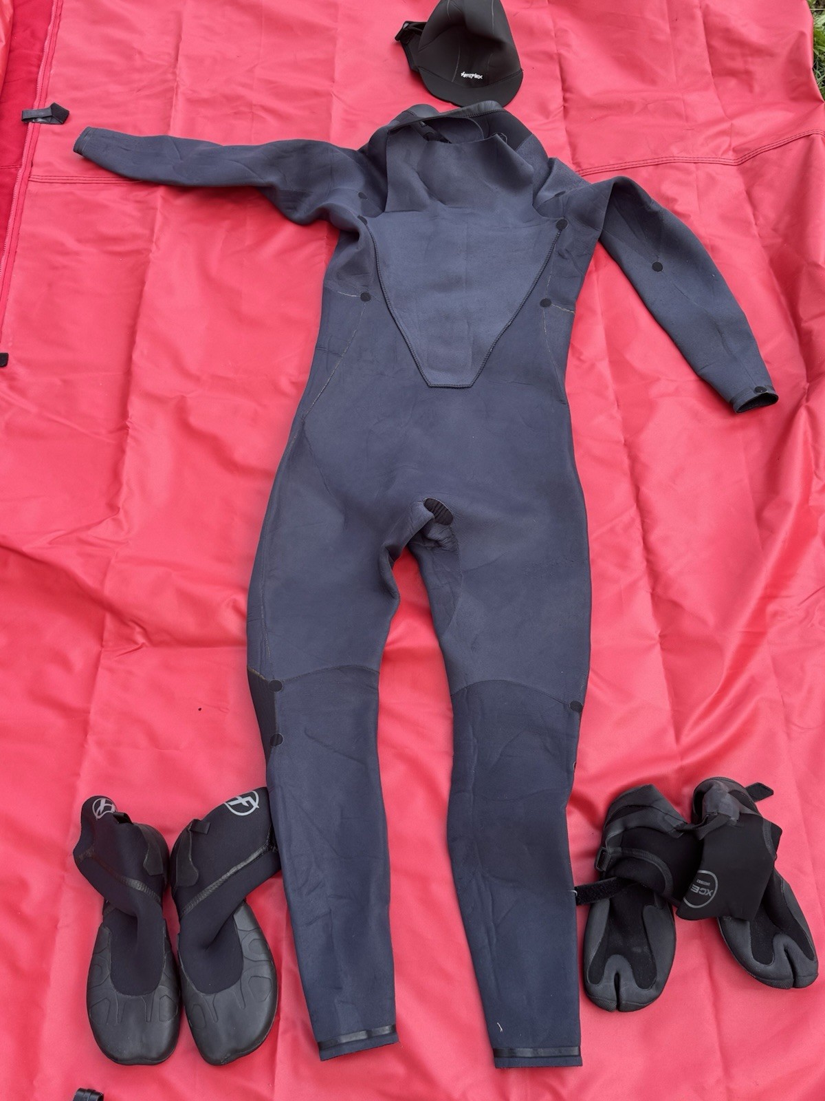 Hyperflex 4/3mm Greenprene Men’s Chest Zip Full Wetsuit.