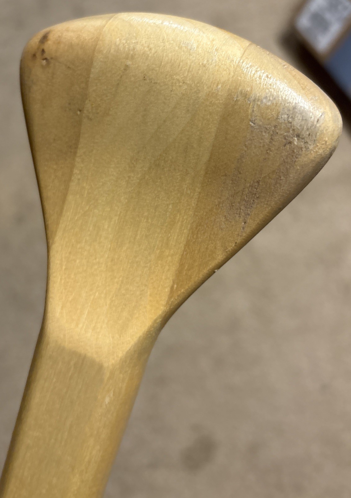 Vtg Feather Brand Canoe Paddle 46.5” Wood Caviness Woodworking Alabama USA
