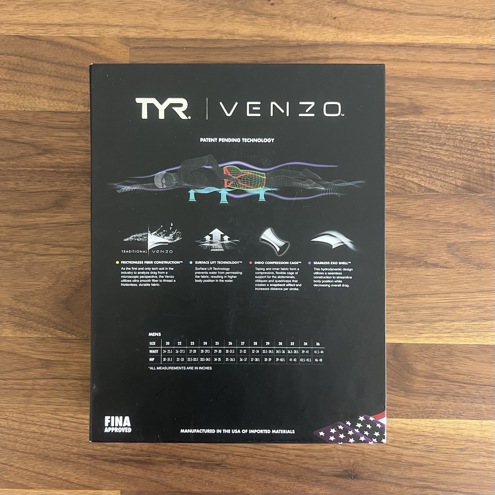 NEW TYR Venzo Genesis Plasma 233 Mens Jammer Size 24 (Race/Tech Swimsuit) NWT