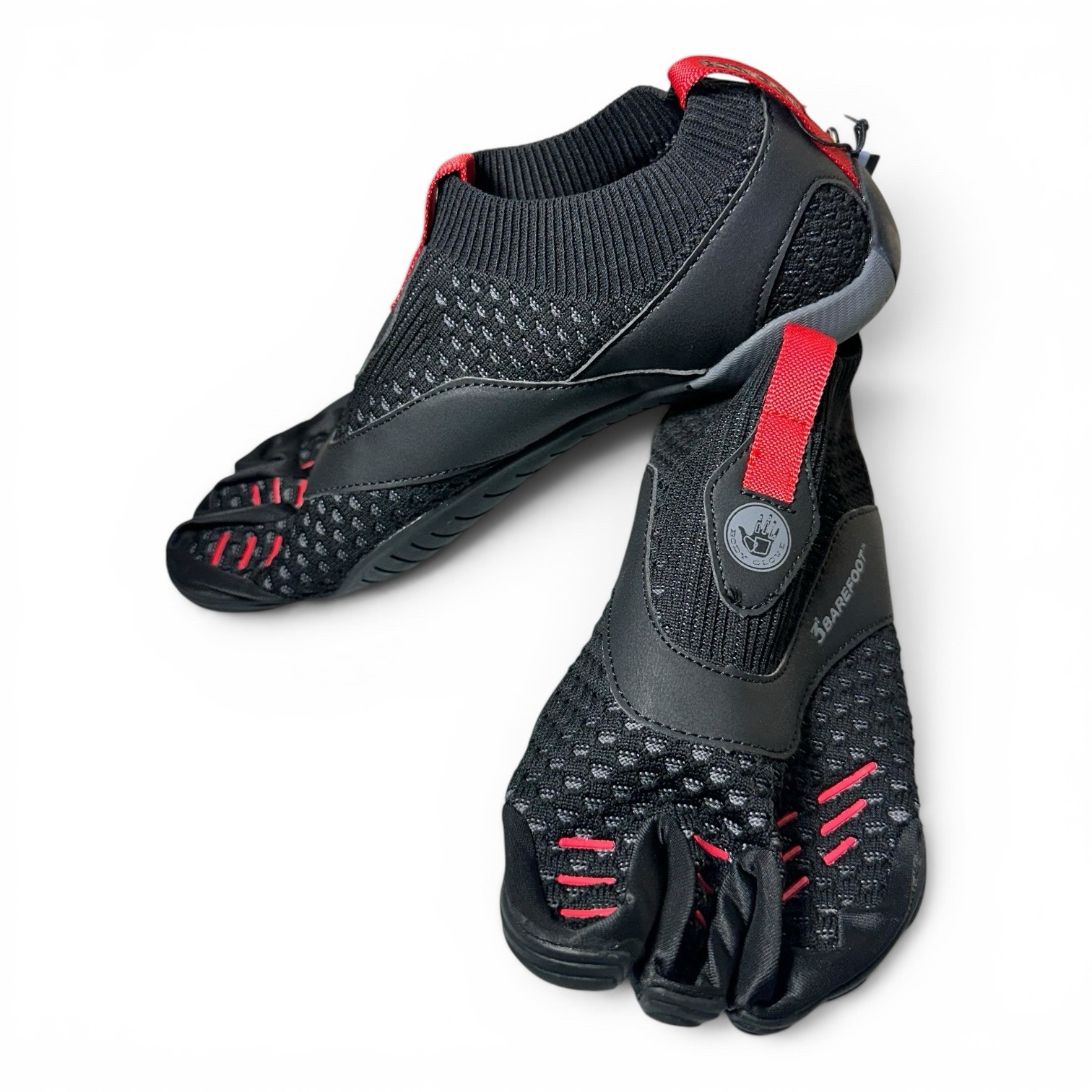 Body Glove 3T Barefoot Gauntlet Water Shoes Men’s Size 9 Black/Red | Hydro Knit