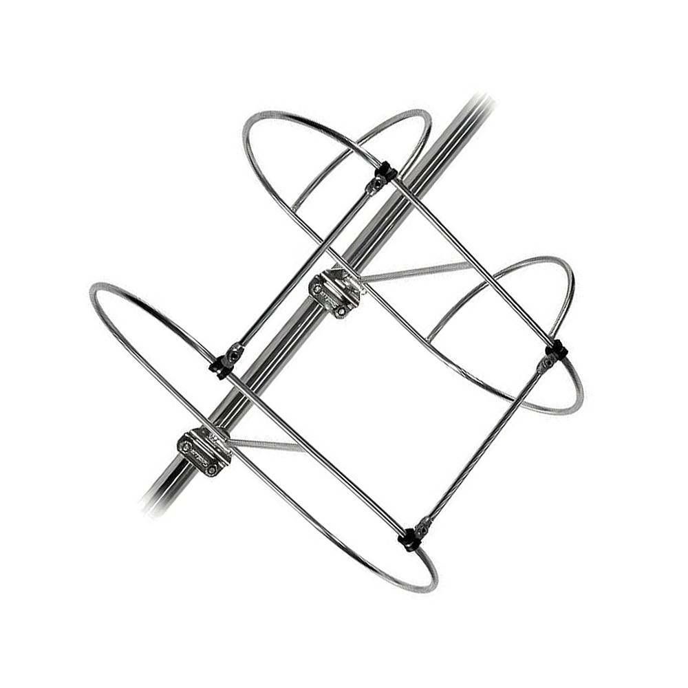 Folding Double Fender Holder Boat Rack Stainless Steel For 11inch Boat Fender US
