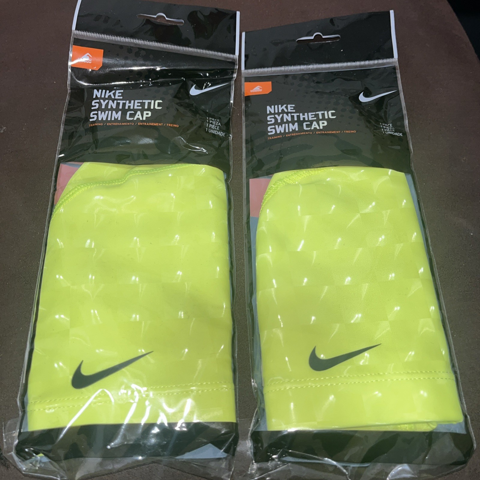 Nike Synthetic Swim Cap Lot Of 2