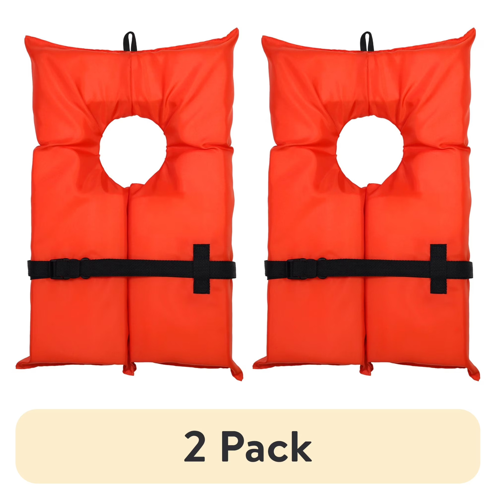 (2 pack) Ozark Trail Unisex Adult Type II PFD Life Jacket with Adjustable Belt i