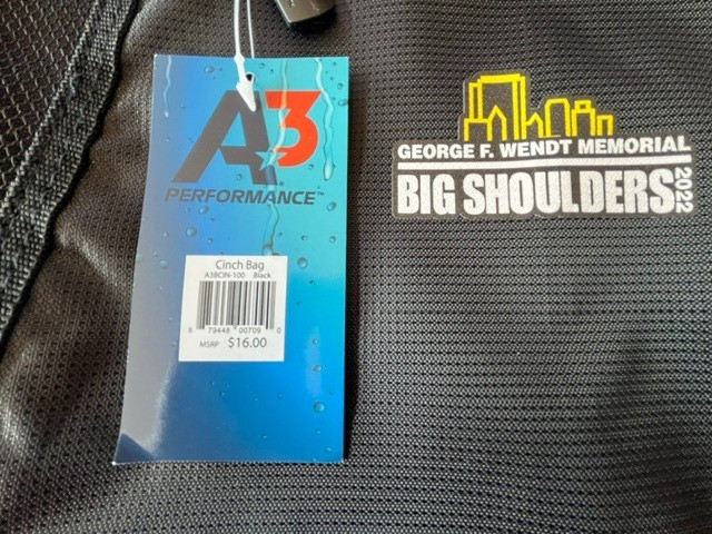A3 Cinch Bag w/Big Shoulders Logo, Swim Goggles, and Water Bottle Bundle, BNWT