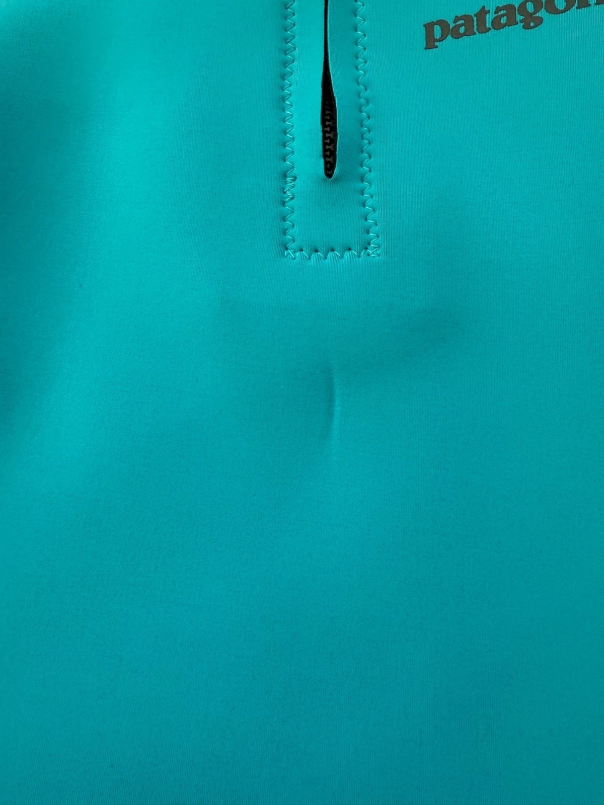 Patagonia Women’s Size 10 Teal R1 Yulex Neoprene Vest Half Zip Surf Paddleboard