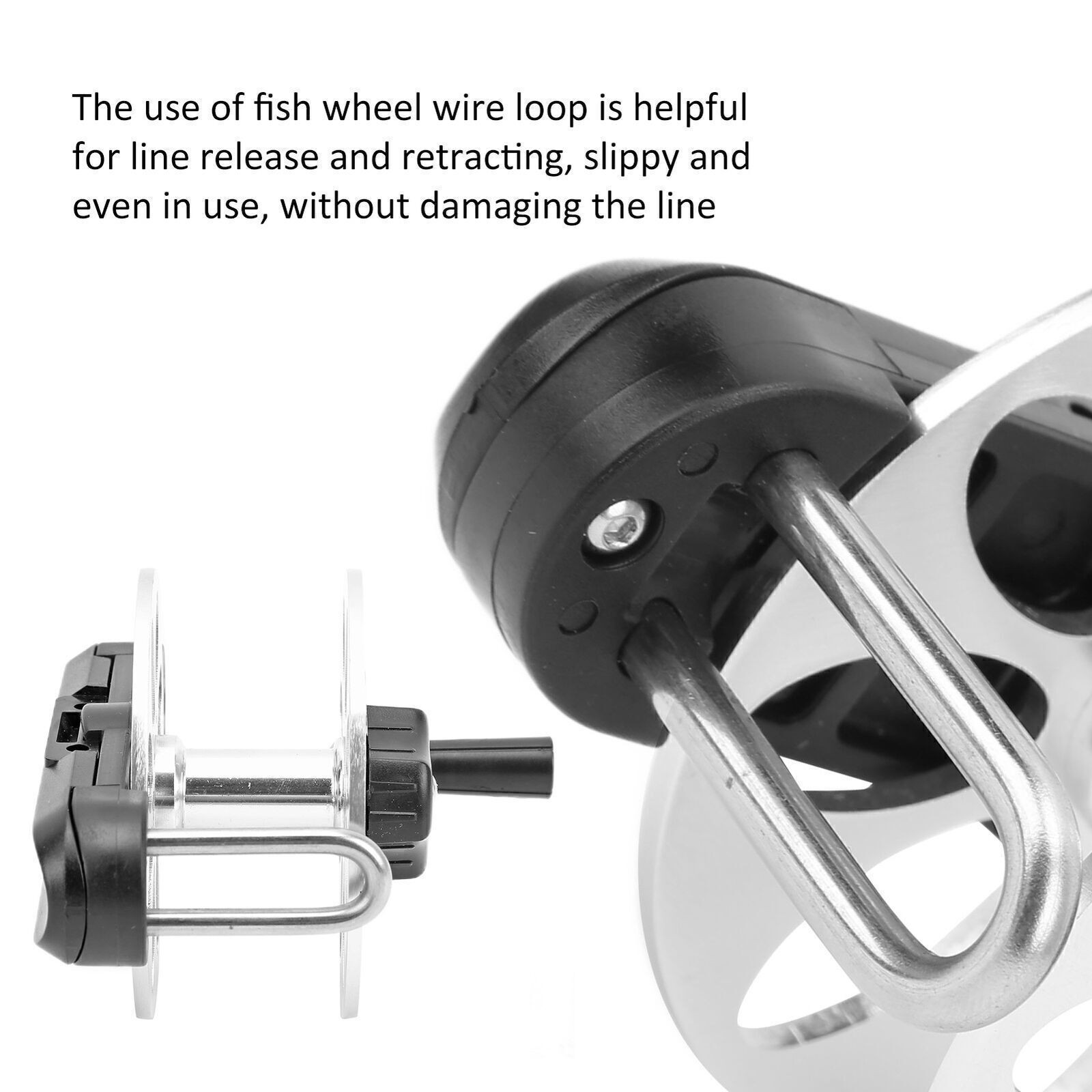 Durable Speargun Reel Aluminum Alloy Tightening Knob Fishing Reel Foldable