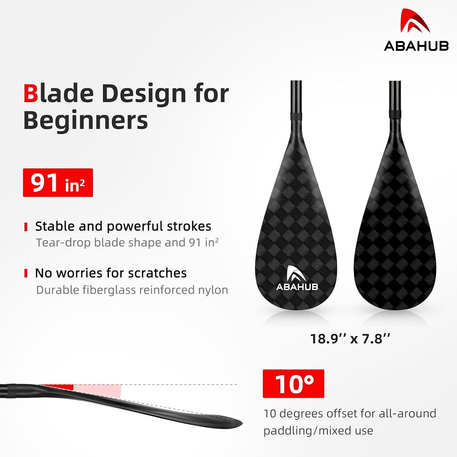 Carbon Fiber SUP Paddles, 1 x 3 Section Adjustable 67″ – 86″ Carbon Fiber Shaft,