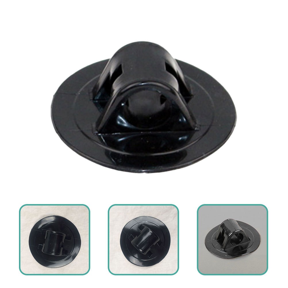 4Pcs Reusable PVC Kayak Motor Mounts Lightweight Black Boat Motor Support