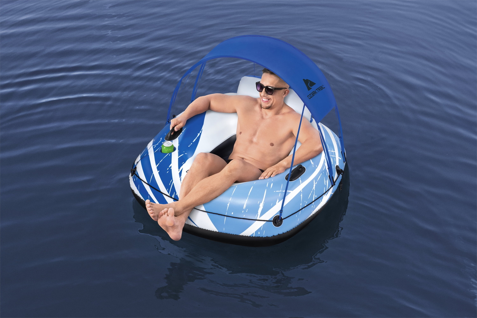 Ozark Trail Rapid Rider Canopy River Tube w/Removable Shade 48.4″x48.4″x20″ 🆕