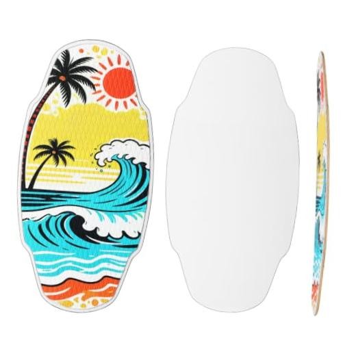 35-inch Wooden Skimboard for Beginners and Adults | Surface with EVA Non Summer