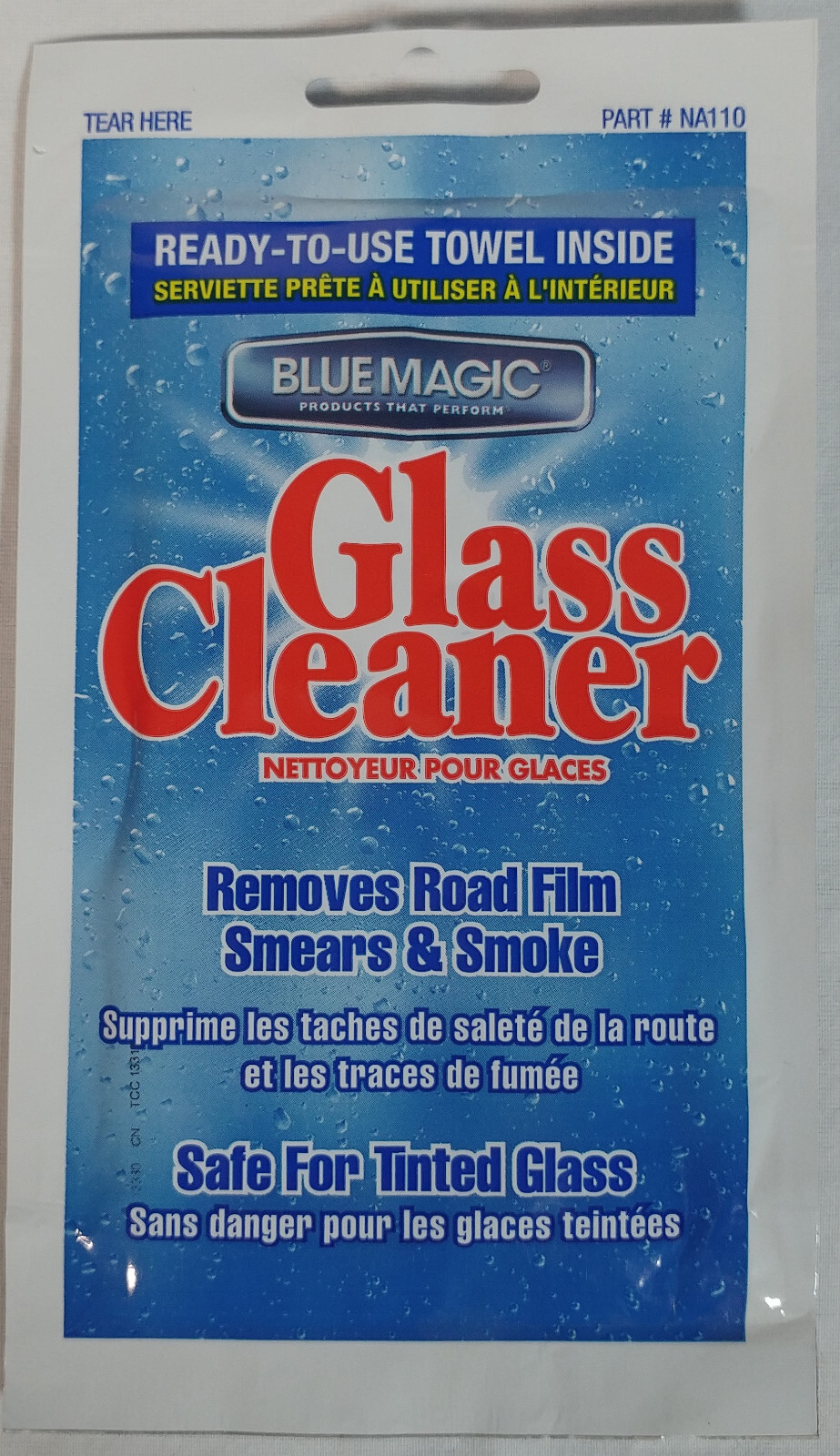 (8) NEW Packs Blue Magic Glass Cleaner Towel Removes Road Film Smears & Smoke