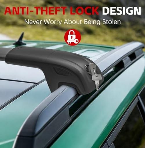 300lbs Roof Rack Cross Bars Compatible with 2024-2026 Hyundai Santa Fe
