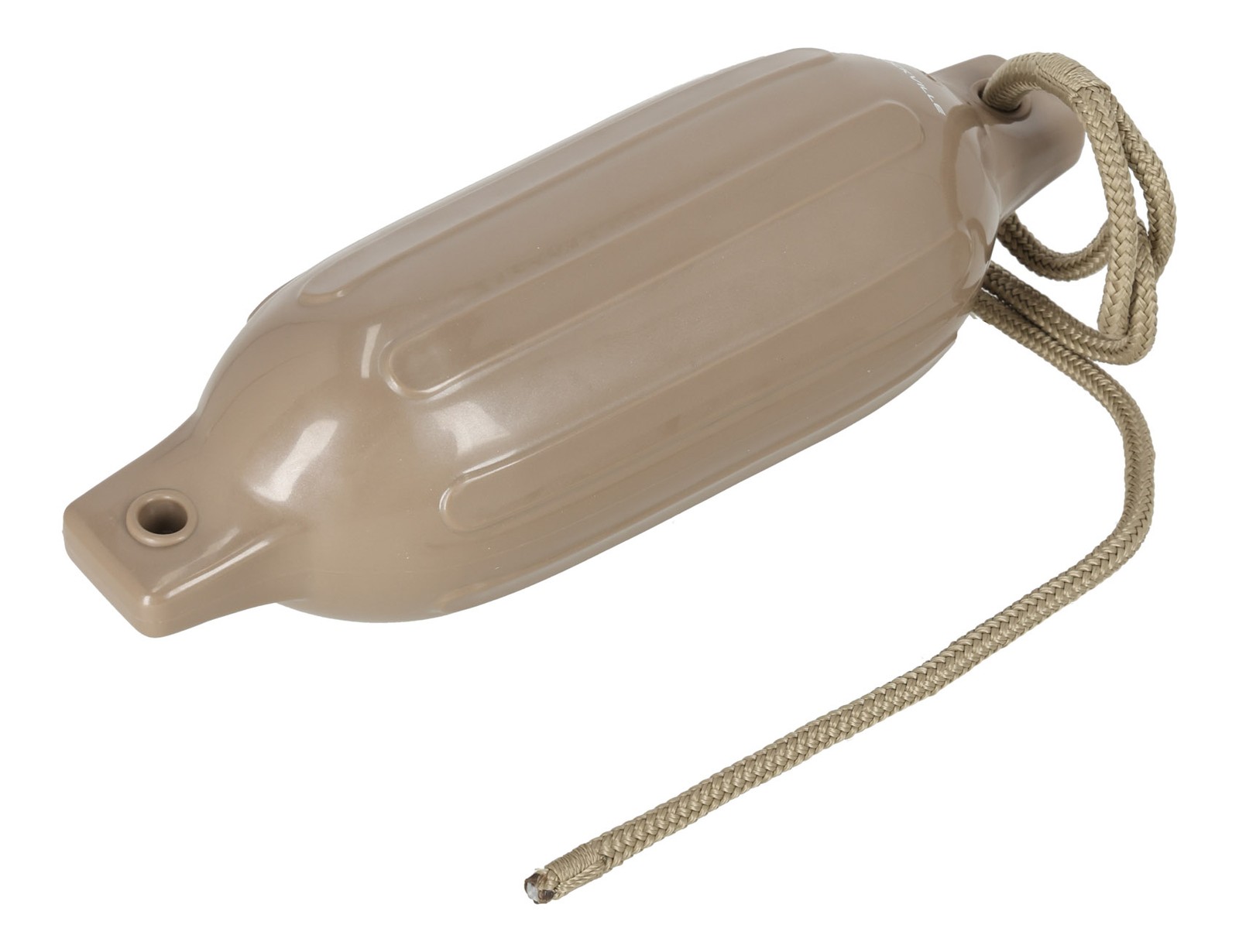 Rockville FEN445-SAND Boat Fender Package 4 Bumpers 4.5″x16″, 4 Lines + Pump