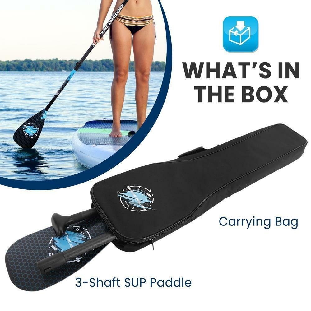 SereneLife Adjustable 3-piece Mix Carbonfiber Paddle Lightweight Compact Design