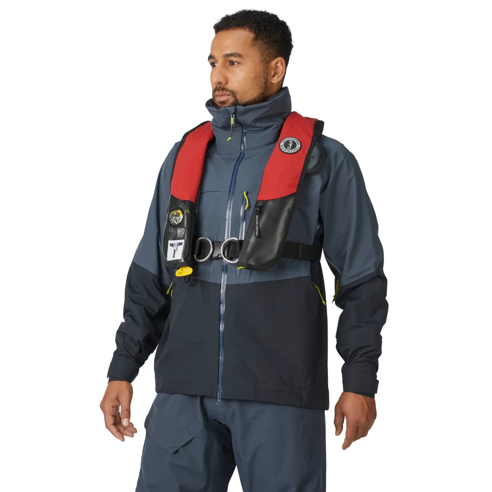 Mustang HIT Inflatable PFD with Tether Point & Harness W/ 2029 Re-Arm Kit
