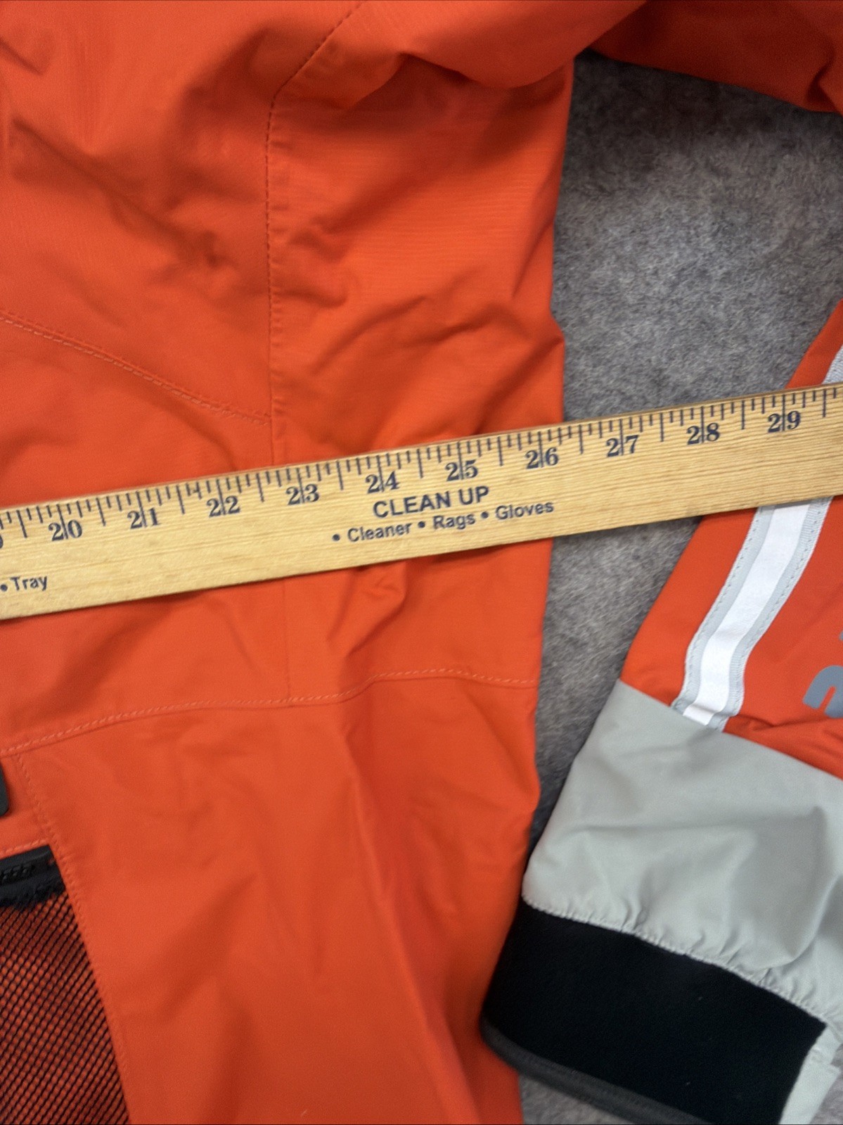 Peak X3 UK Whitewater Kayaking CagouleJacket Orange Grey Waterproof 1/2 Zip EUC